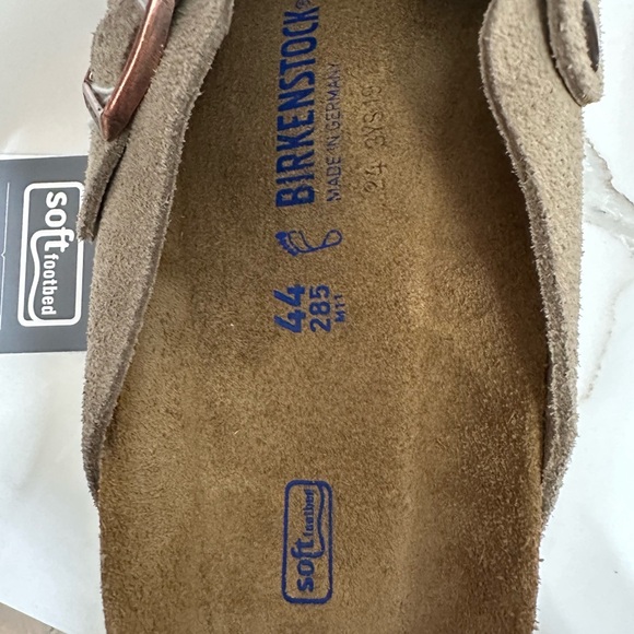 Birkenstock Soft Footbed Sand Suede Clogs - Picture 2 of 2